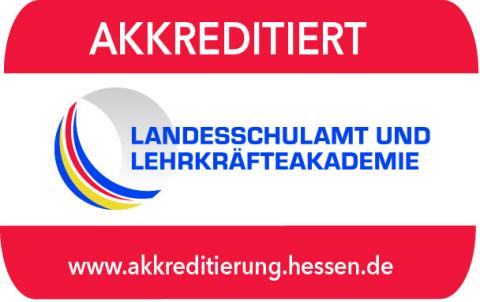 Logo Akkreditierung Hessen - Landesschulamt und Lehrkräfteakademie